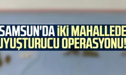 Samsun'da iki mahallede uyuşturucu operasyonu!