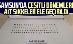 Samsun'da çeşitli dönemlere ait sikkeler ele geçirildi