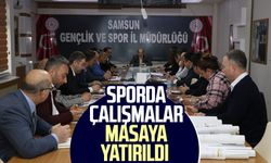 Samsun'da sporda çalışmalar masaya yatırıldı 