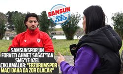 Samsunspor'un forvet oyuncusu Ahmet Sağat'tan SMG'ye özel açıklamalar: "Erzurumspor maçı daha da zor olacak"
