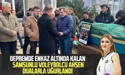 Depremde enkaz altında kalan Samsunlu voleybolcu Ahsen dualarla uğurlandı