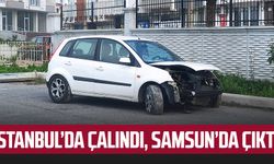 İstanbul'dan çalınan otomobil Samsun'da ele geçti