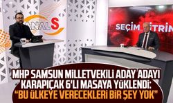 MHP Samsun Milletvekili Aday Adayı Abdullah Karapıçak Kanal S'de 6'lı masaya yüklendi: Bu ülkeye verecekleri bir şey yok