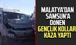 Malatya’dan Samsun’a dönen gençlik kolları kaza yaptı