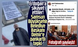 Erdoğan'a şikayet ettiler! Samsun Büyükşehir Belediye Başkanı Mustafa Demir'e pankartlı tepki