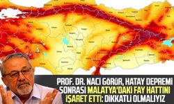 Prof. Dr. Naci Görür, Hatay depremi sonrası Malatya'daki fay hattını işaret etti: Dikkatli olmalıyız