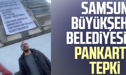 Erdoğan'a şikayet ettiler! Samsun Büyükşehir Belediye Başkanı Mustafa Demir'e pankartlı tepki