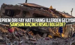 Deprem diri fay hattı hangi illerden geçiyor? Samsun kaçıncı riskli bölgede? İşte detaylar...