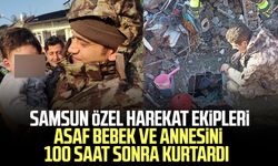  Samsun Özel Harekat ekipleri Asaf Bebek ve annesini 100 saat sonra kurtardı