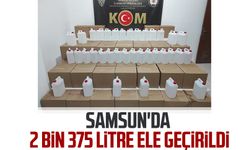 Samsun'da 2 bin 375 litre ele geçirildi