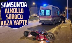 Samsun'da alkollü sürücü kaza yaptı!
