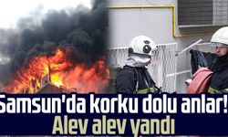 Samsun Kazımkarabekir Mahallesi'nde yangın!