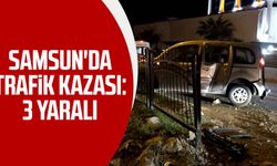 Samsun'da trafik kazası: 3 yaralı
