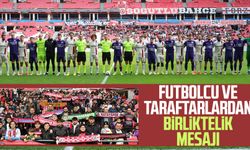 Samsunspor - 52 Orduspor FK dostluk maçında futbolcu ve taraftarlardan birliktelik mesajı