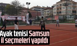 Ayak tenisi Samsun il seçmeleri yapıldı