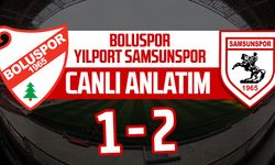 Boluspor - Samsunspor maçının canlı anlatımı