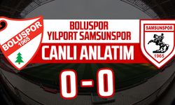 Boluspor - Samsunspor maçının canlı anlatımı