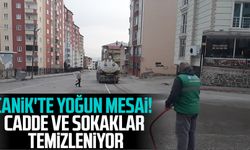 Canik'te yoğun mesai! Cadde ve sokaklar temizleniyor