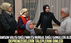 Samsun Valisi Dağlı'nın eşi Nurgül Dağlı gönülleri aldı! Depremzedelerin taleplerini dinledi