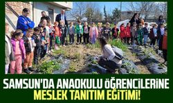 Samsun'da anaokulu öğrencilerine meslek tanıtım eğitimi!