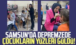 Samsun'da depremzede çocukların yüzleri güldü!