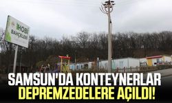 Samsun'da konteynerlar depremzedelere açıldı!
