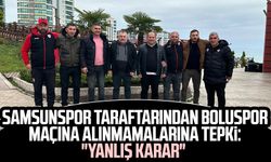 Samsunspor taraftarından Boluspor maçına alınmamalarına tepki: "Yanlış karar"