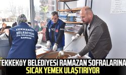 Tekkeköy Belediyesi Ramazan sofralarına sıcak yemek ulaştırıyor