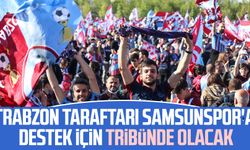 Trabzon taraftarı Samsunspor'a destek için tribünde olacak