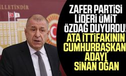 Zafer Partisi lideri Ümit Özdağ duyurdu! ATA ittifakının cumhurbaşkanı adayı Sinan Oğan