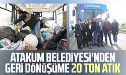 Atakum Belediyesi'nden geri dönüşüme 20 ton atık