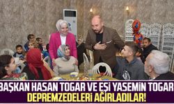 Tekkeköy Belediye Başkanı Hasan Togar ve eşi Yasemin Togar depremzedeleri ağırladılar!