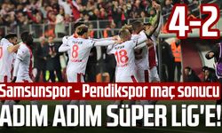 Adım adım Süper Lig'e! Samsunspor - Pendikspor maç sonucu