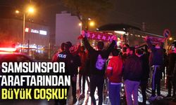 Samsunspor taraftarından büyük coşku! Şehir kırmızı beyaz 