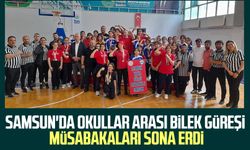 Samsun'da Okullar Arası Bilek Güreşi müsabakaları sona erdi