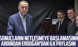 İmamoğlu'na gönderme yaptı! Sonuçların netleşmeye başlamasının ardından Erdoğan'dan ilk paylaşım