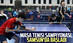 Masa Tenisi Şampiyonası, Samsun'da başladı