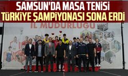 Samsun'da Masa Tenisi Türkiye Şampiyonası sona erdi 