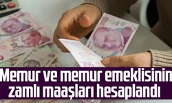 Memur ve memur emeklisinin zamlı maaşları hesaplandı