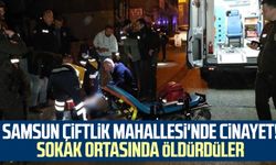 Samsun Çiftlik Mahallesi'nde cinayet! Sokak ortasında öldürdüler