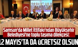 Samsun'da Millet İttifakı'ndan Büyükşehir Belediyesi'ne toplu taşıma dilekçesi: 12 Mayıs'ta da ücretsiz olsun