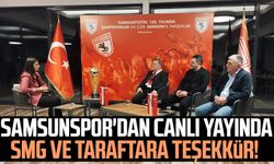 Samsunspor'dan canlı yayında SMG ve taraftara teşekkür!