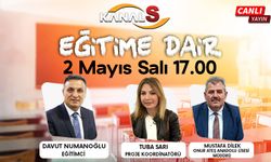 Davut Numanoğlu ile Eğitime Dair 2 Mayıs Salı Kanal S'de