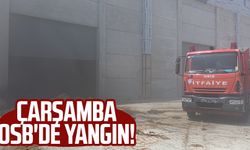 Samsun'da Çarşamba OSB'de yangın!