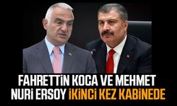 Fahrettin Koca ve Mehmet Nuri Ersoy ikinci kez kabinede