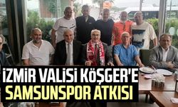 İzmir Valisi Yavuz Selim Köşger'e Samsunspor atkısı 