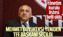 Mehmet Büyükekşi yeniden TFF Başkanı seçildi: Yönetim kurulu listesi belli oldu