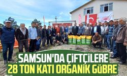 Samsun'da çiftçilere 28 ton katı organik gübre