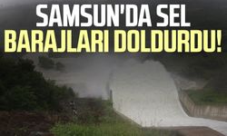 Samsun'da sel barajları doldurdu!