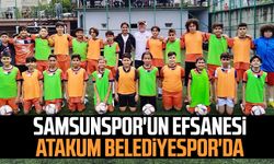 Samsunspor'un efsanesi Musa'dan Atakum Belediyespor'a ziyaret 